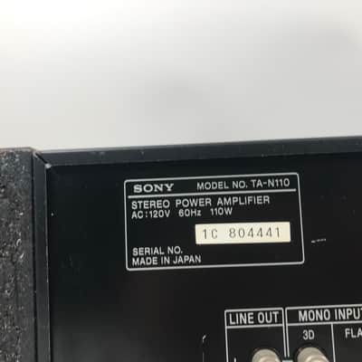 Vintage Sony TA-N110 Stereo/ Mono Power Amplifier image 5