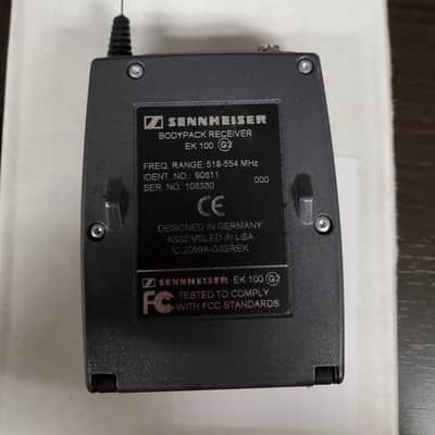 Sennheiser EK100 G2-A Bodypack Transmitter, A-Band image 2