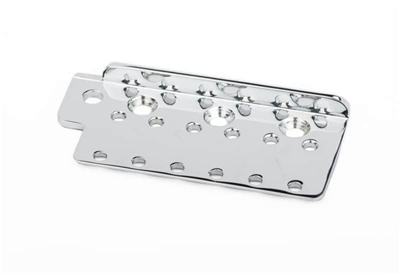 Genuine Fender AVRI American Vintage Strat/Stratocaster Bridge Plate - CHROME image 1
