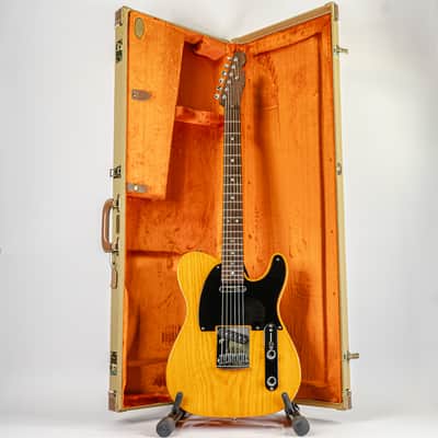 Warmoth Rosewood Neck Parts Telecaster w/ Butterscotch Ash Body, Tweed Fender HSC image 3