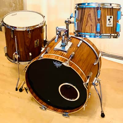 Sonor Phonic silver badge Rosewood Inside Out Drum Set 20" 12" & 14" image 2