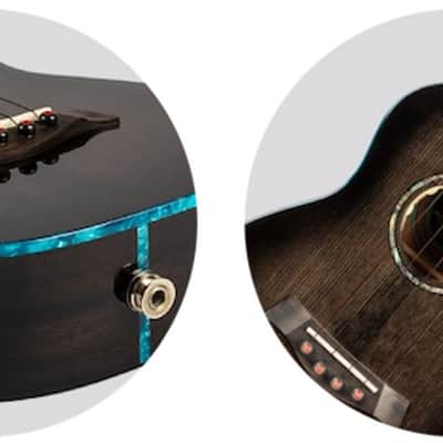 Flight Nighthawk EQ-A Solid Spruce Top Mahogany Neck 4-String Acoustic-Electric Tenor Ukulele w/Gig Bag, Pickup & Humidifier image 10