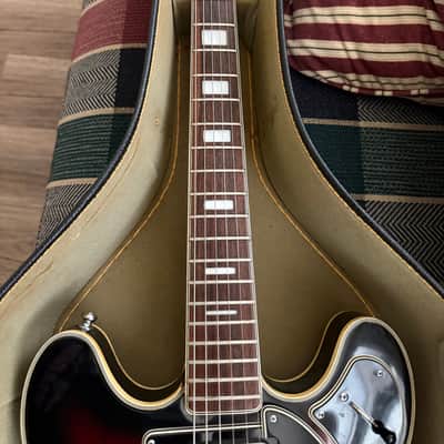 Univox Custom Supreme ES-335 60’s-70’s - Red Sunburst w/Hard Case image 9