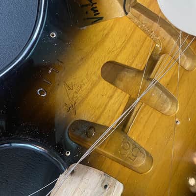 Fender Custom shop'56 Choset Classic Sunburst 2000 John Cruz Stamp image 17