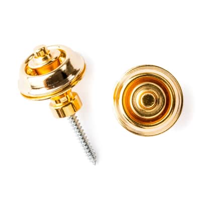 Dunlop Straplok Strap Retainers Traditional Gold - Zubehör für Gitarren image 2