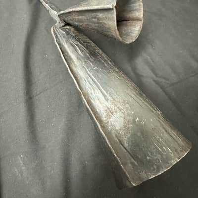 Gankogui, West African Double Bell, Large 13"x4", w/Beater - MINT image 3