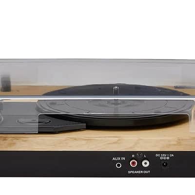 Crosley CR6043A-NA Brio Bluetooth Turntable Shelf System with Speakers Included - Natural image 2