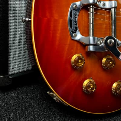 2015 Gibson 59 Les Paul Bigsby Aged Vintage Cherry image 6
