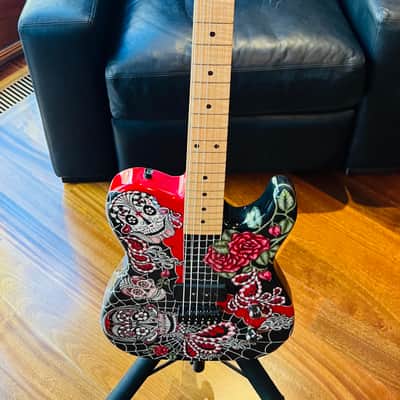 Custom Telecaster  -  Day of the Dead - Original Art - One of a Kind - LIKE NEW image 4