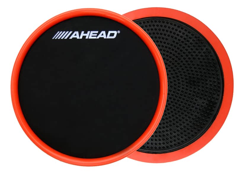 Ahead 6" Stick-On Compact Practice Pad w/ Black and Red Rim Bild 1