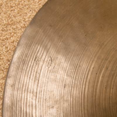 1930s 1940s Zildjian 17" Piatti Cymbal 1785 image 3