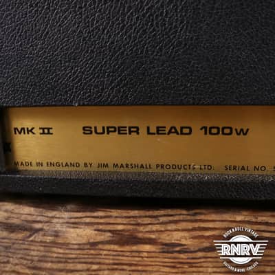 1975 Marshall JMP 1959 MK II Super Lead 2-Channel 100-Watt Guitar Amp Head image 9