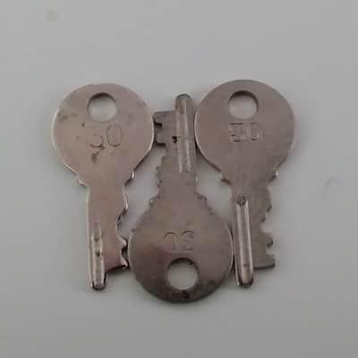 Fender Pair of Vintage 1970's Cheney 30 Fender Guitar/Bass Case Keys Rare Case Candy 1960's image 1