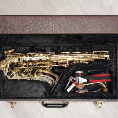 Amati Kraslice AAS 83P Bravour Professional Alto Saxophone [Nickel-Silver and Gold Lacquer] image 2