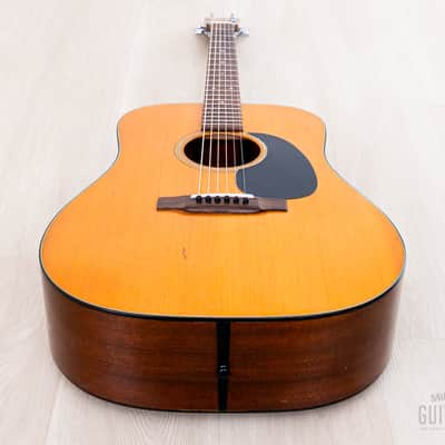 1972 Martin D-18 Vintage Dreadnought Acoustic Guitar, Serviced w/ Case image 12