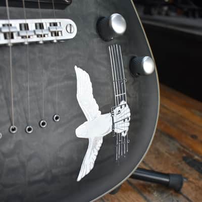 Schecter Korea C-1 Platinum Electric Guitar 2016 Translucent Black image 9