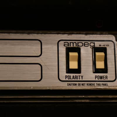 Vintage Ampeg B410 4x10 Combo 1973 black fuzzy NJ factory image 8