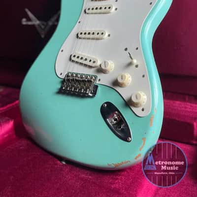Fender Custom Shop Limited Edition Fat '50s Strat Relic - Super Faded Aged Sea Foam Green image 1