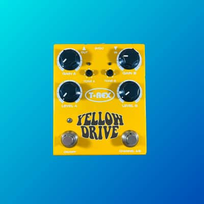 T-Rex Yellow Drive Dual Channel Distortion Pedal | Reverb