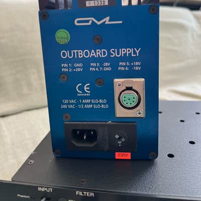 GML 2020 High Resolution Discrete Input Channel Strip with Power Supply 2000s - Black image 4