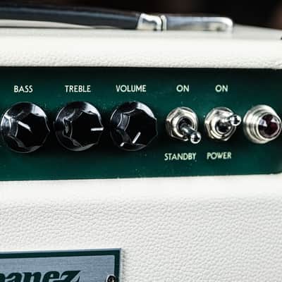 2010s Ibanez TSA15H Tube Screamer 15W Tube Guitar Amp Head white image 4