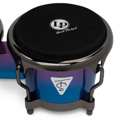 Latin Percussion Tony Succar Signature Bongos - 7-1/4" & 8-5/8" Natural Rawhide Drum Set image 3
