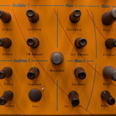 Waldorf Microwave XT Rackmount Wavetable Synthesizer 1998 - Orange image 7