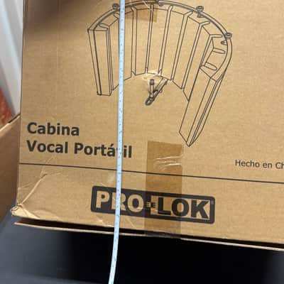 Pro-Lok Vox Booth Portable Vocal Booth Reflection Filter - Black image 3