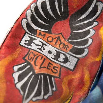 Custom John Mellencamp Tattooed Leather Jacket 1980s Multi image 8