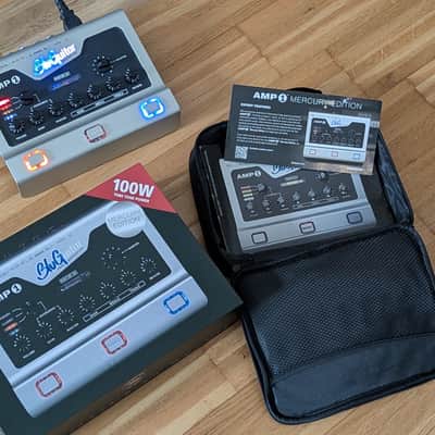 BluGuitar Amp1 Mercury Edition 100-Watt Nanotube Pedalboard Guitar Amp 2018 - 2020 - Silver image 3