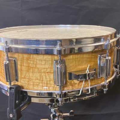 Rogers - 1970s Paul “Jamo” Jamieson's 5x14" Wood Dyna-Sonic Snare Drum - Natural Refinish image 15