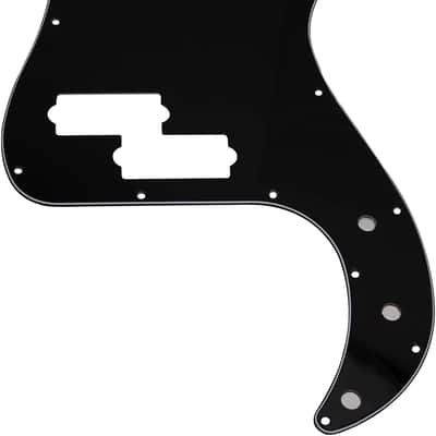 1Pcs 13 Hole P Bass Pickguard Guitar Scratch Plate Pick Guard Compatible with 4 String USA/Mexican Standard Precision Bass Part (3Ply Black) image 1