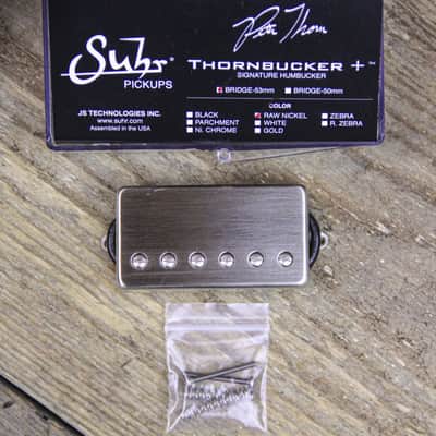 Suhr Thornbucker + (Plus) Bridge 53mm Raw Nickel Pickup image 2