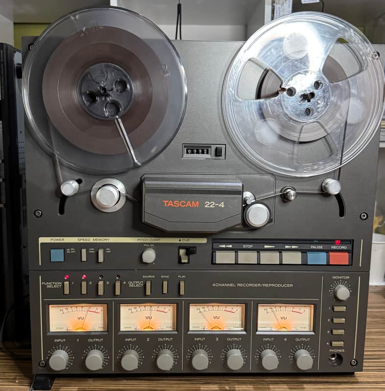 TASCAM 22-4 4-Channel Reel to Reel Recorder – Serviced – Tested – AS IS image 1