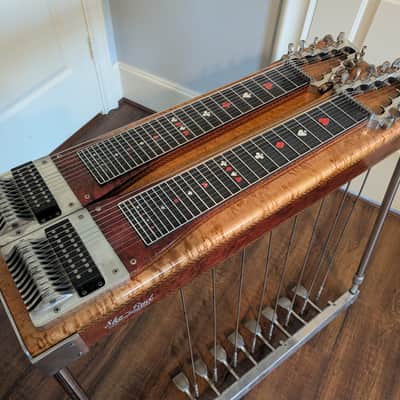 Sho-Bud Pro II Double Neck 1973 Two Tone Brown and Blonde image 3