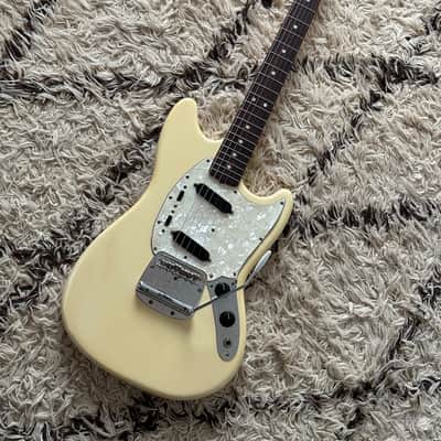 Fender Mustang Guitar with Rosewood Fretboard 1973 - 1974 - Olympic White image 1