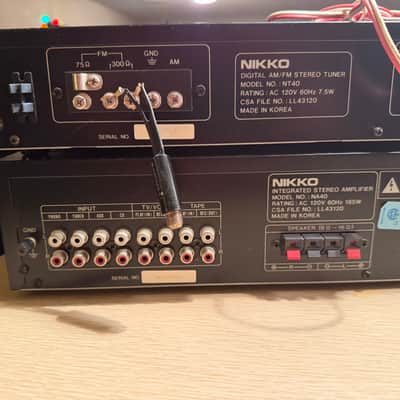 Nikko NA-40 Integrated Amplifier & NT-40 AM FM Stereo Tuner Serviced V Rare 🔥🎶 image 11