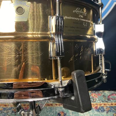David Frangioni Collection, Ludwig - 6.5x14" 75th Anniversary Bronze Super-Sensitive Snare Drum 1984, #61 image 10
