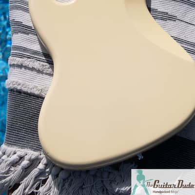 Edwards by ESP  E-JB-130ALR  - Vintage White - 70's Jazz Bass Style Reissue - Made in Japan - Pro Set Up w Perfect Frets/Action/Intonation! image 8