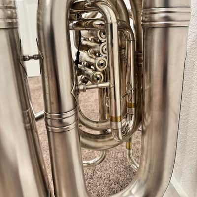 Custom Built Conn 56J Prototype CC Tuba — Nickel/Silver, 5 Valves — Local Only (Austin, TX) image 7