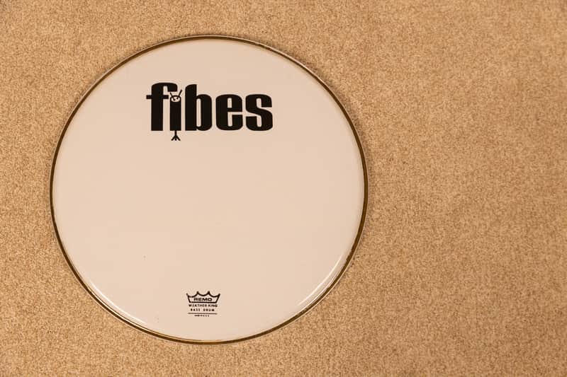Vintage Fibes 18" Resonant Logo Bass Drum Head image 1