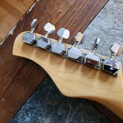 Hondo Deluxe Series 767 HH flying V vintage '80s - blue image 6