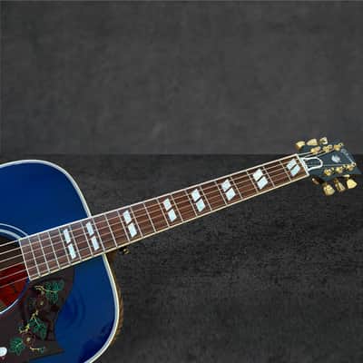 Gibson Custom Shop Dove Quilt Acoustic-Electric Guitar – Viper Blue image 5