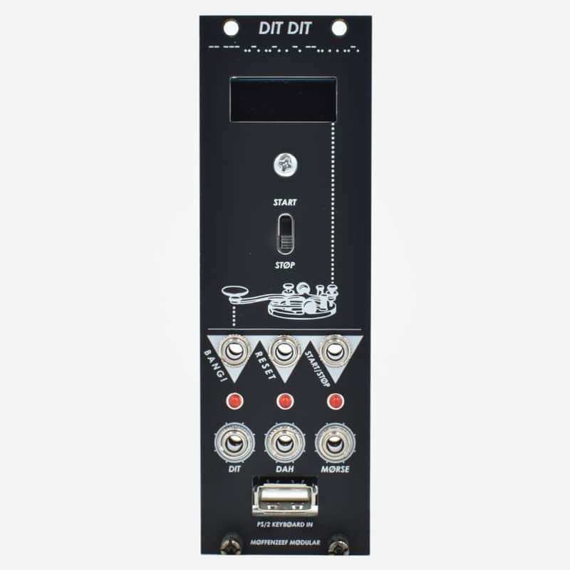 Moffenzeef Modular DITDIT Eurorack Text to Morse Code Trigger Rhythm Module image 1