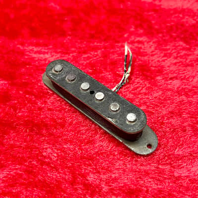 Fender Stratocaster guitar pickup 1976 Grey bottom original vintage USA strat image 1