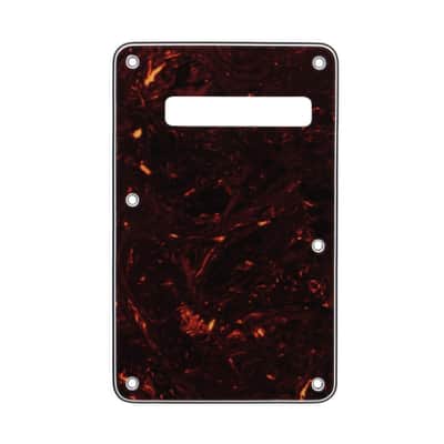Left Handed Strat Stratocaster Electric Guitar Back Plate Trem Tremolo cover USA MEX FIT - White Pearl image 4