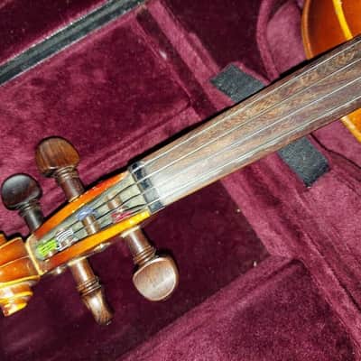 Kiso Suzuki Model 7117 size 15.5 viola, Japan 1973, Very Good Cond, w/ case&bow image 7