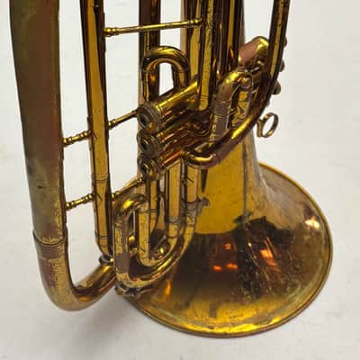 King 1124 Ultimate Marching Baritone Bb Brass Horn w/ Original Case & Accessories – Plays Great image 18