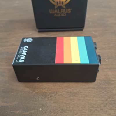 Walrus Audio Canvas Stereo Dual Line Isolator Direct Box 2022 - Present - Black w/ Rainbow Graphic image 3
