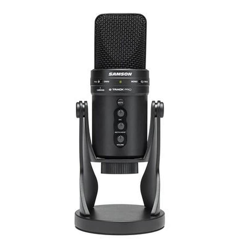 Samson G-Track Pro Professional USB Condenser Microphone with Audio Interface image 1
